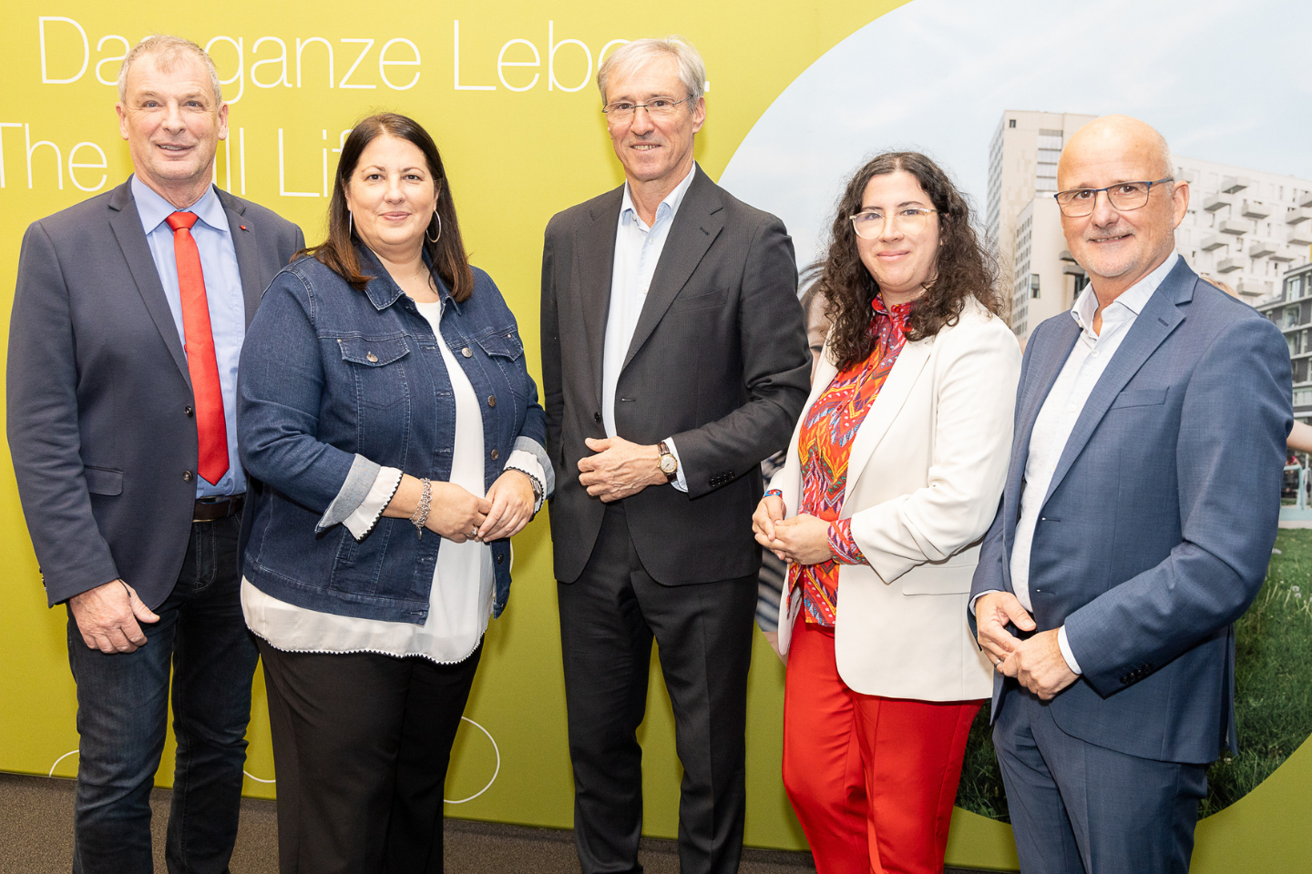 Gruppenfoto von der Pressekonferenz